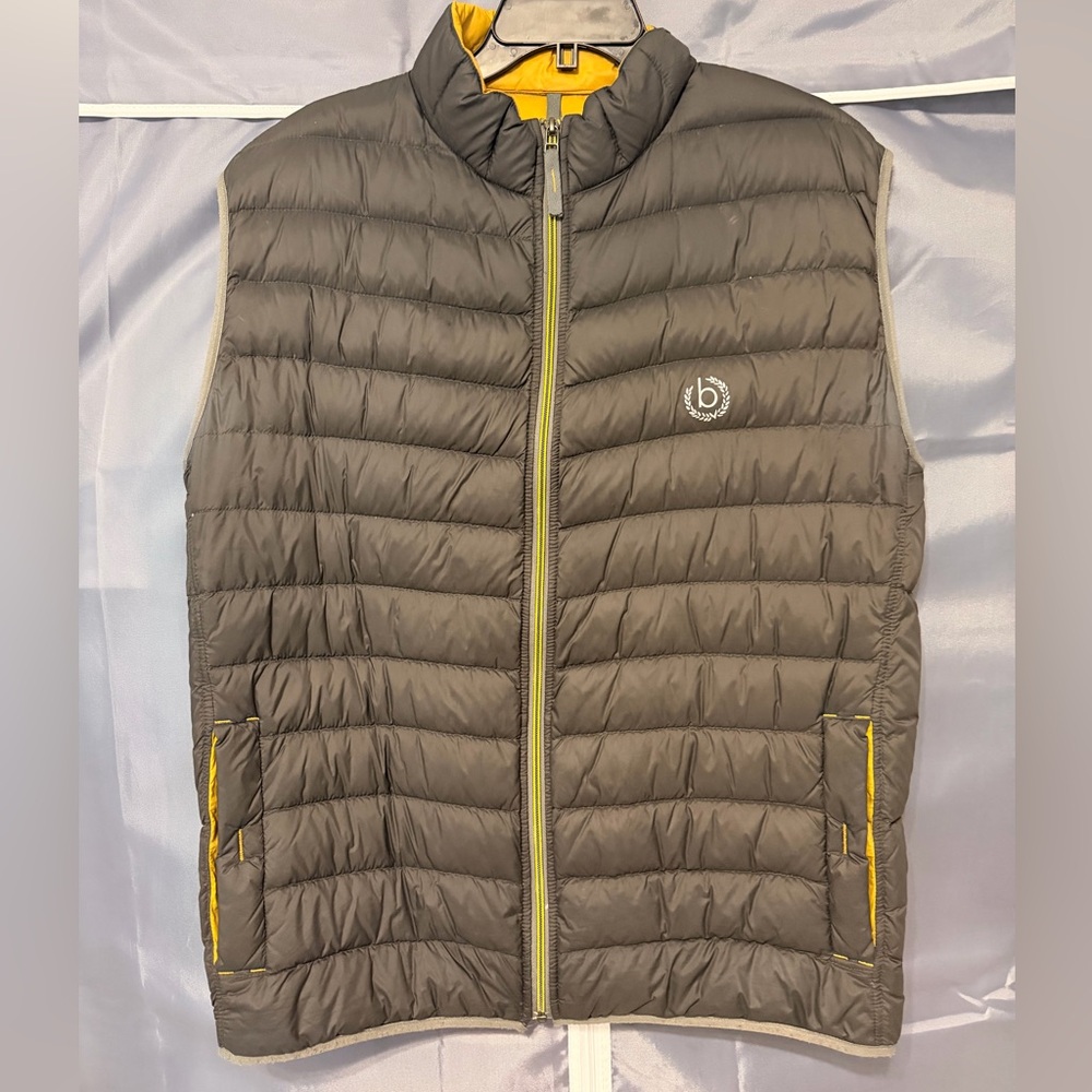 Men's Bugatti Quilted Down Vest Gilet, SZ L